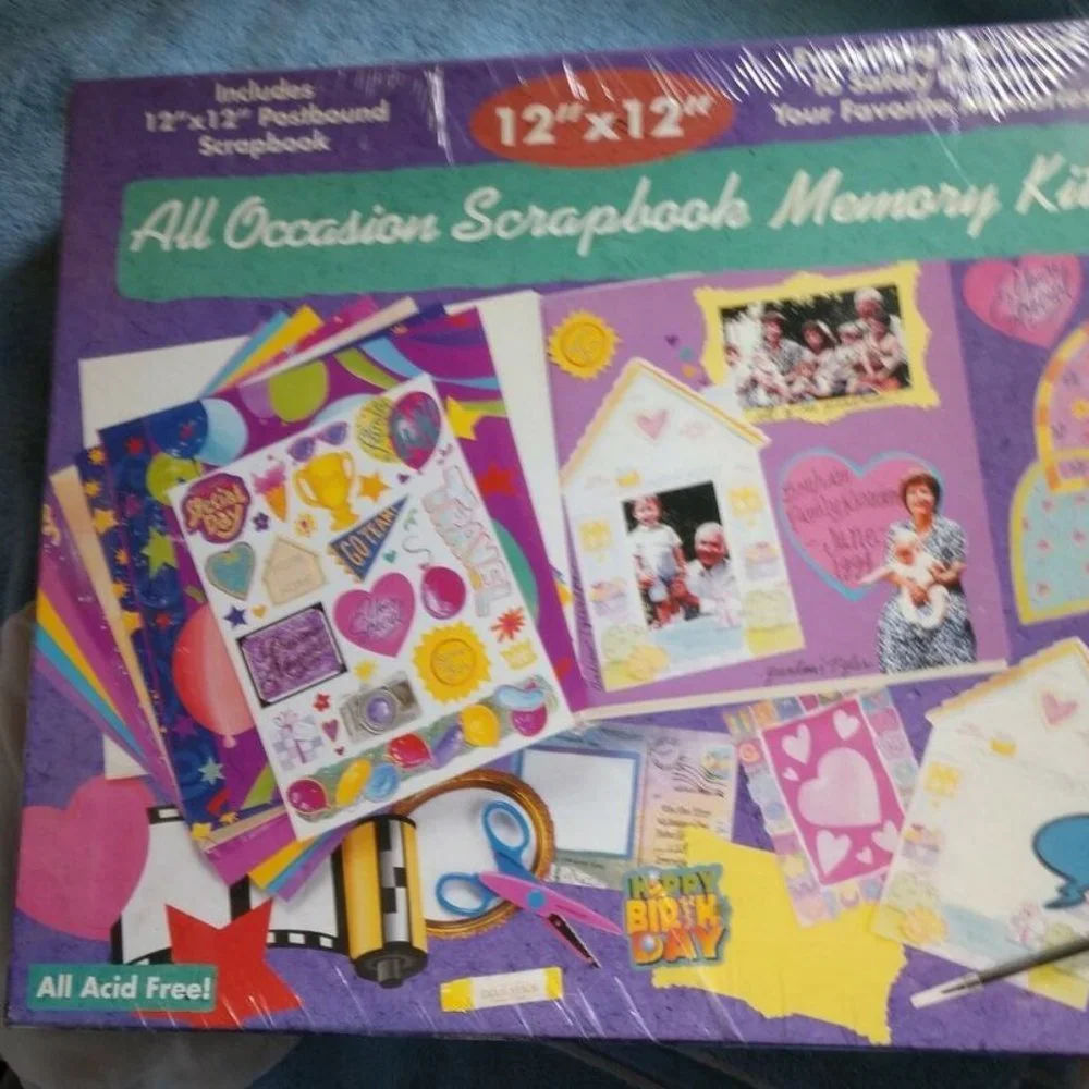 SCRAPBOOK All Occasion Scrapbook Memories Kit NEW All Acid Free 12